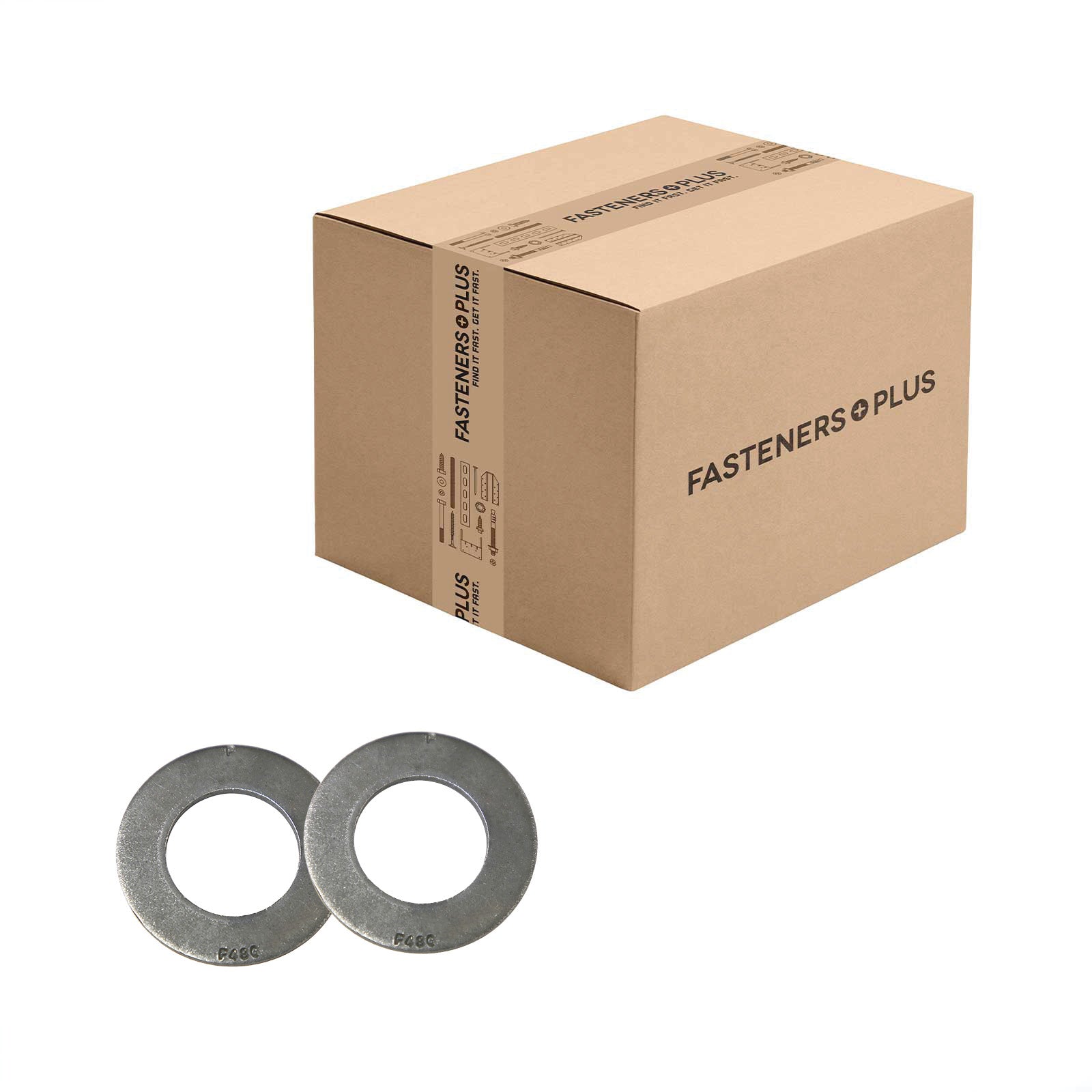 Conquest 1-1/4" F436 Flat Structural Washer - Plain Finish, Qty. 300 - Carton