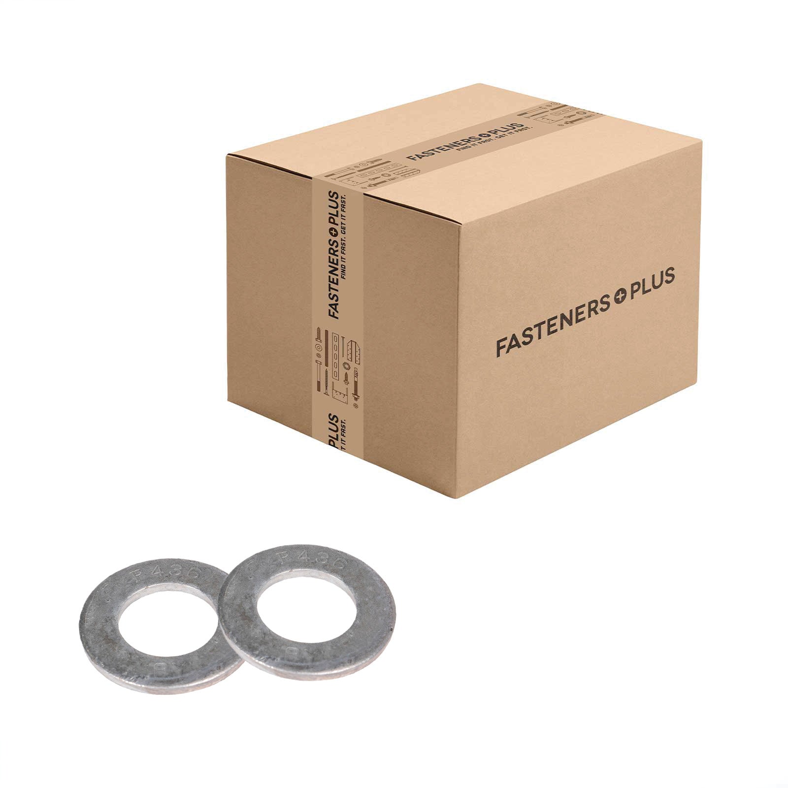 Conquest 1-1/8" F436 Flat Structural Washer - Plain, Qty. 400 - Carton