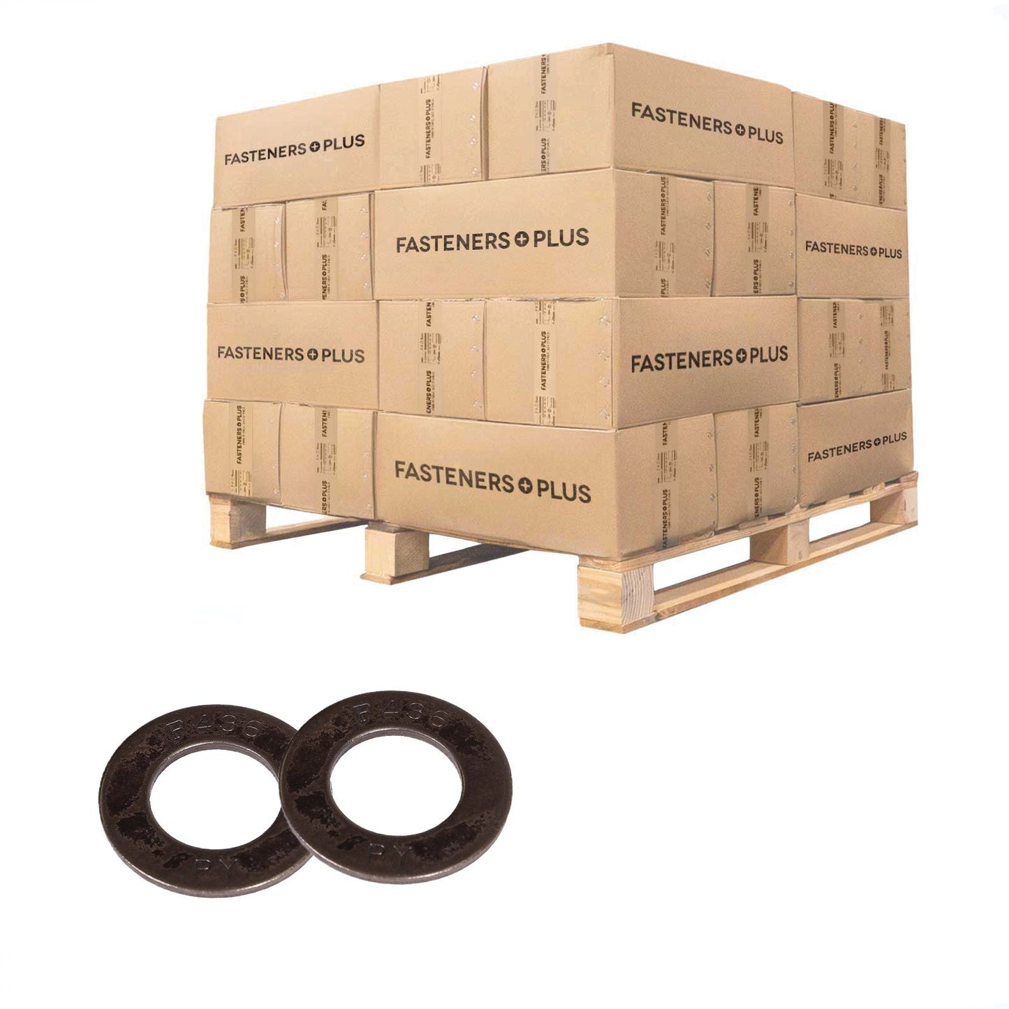 Conquest 1-1/8" F436 Flat Structural Washer - Hot Dip Galvanized, Qty. 14,400 - Pallet