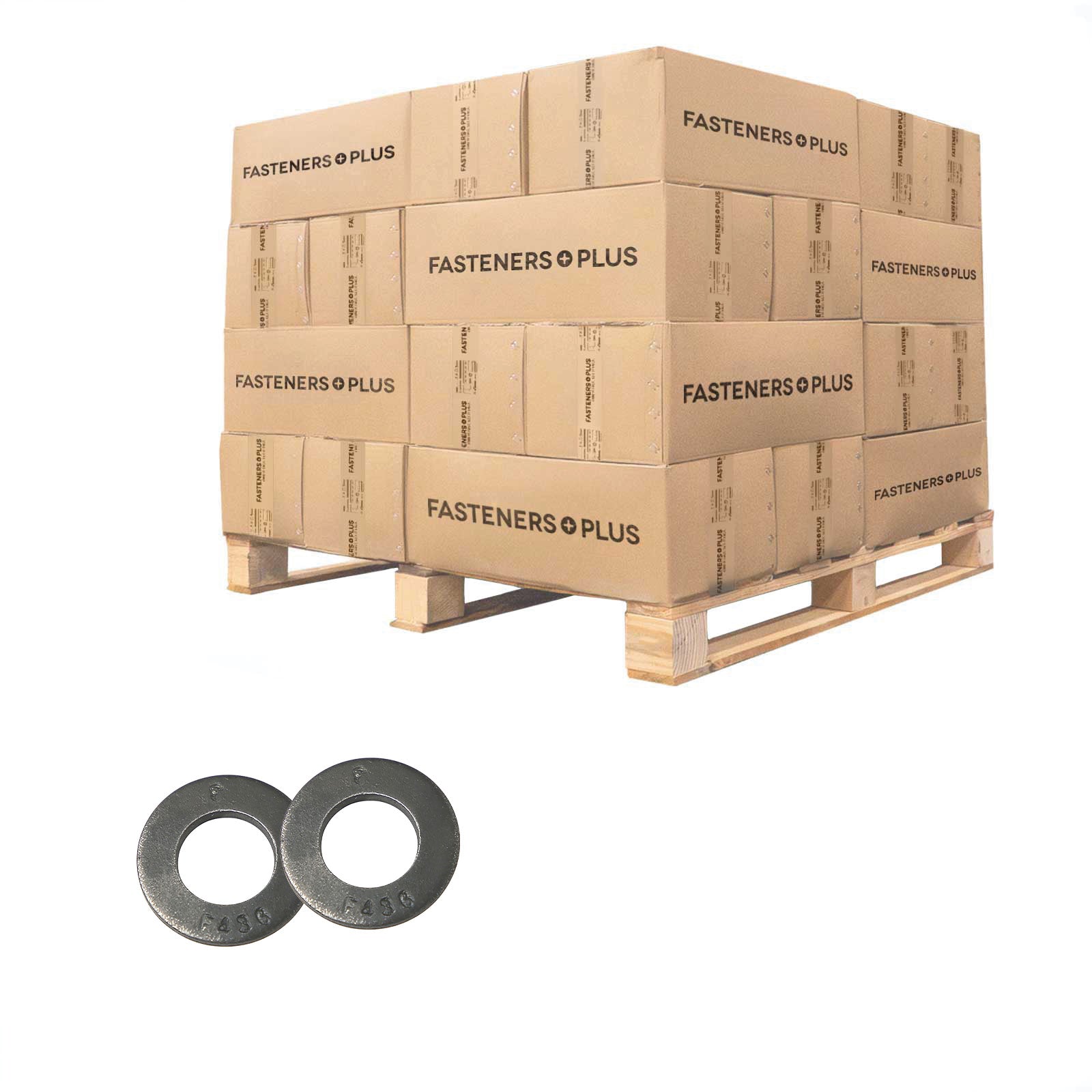 Conquest 1/2" F436 Flat Structural Washer - Plain Finish, Qty. 72,000 - Pallet