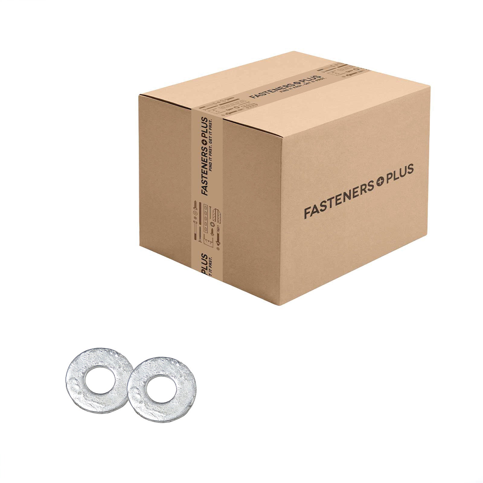 Conquest 1/4" USS Flat Washer - Hot Dip Galvanized, Qty. 6,660 - Carton