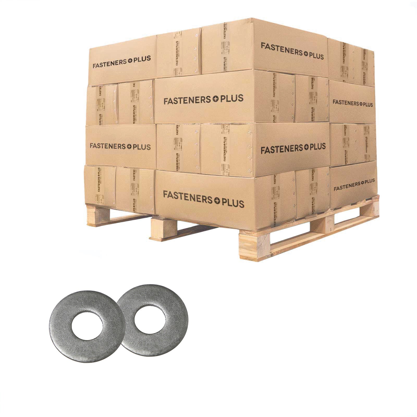 Conquest 3/4" USS Flat Washer - Plain Finish, Qty. 16,020 - Pallet