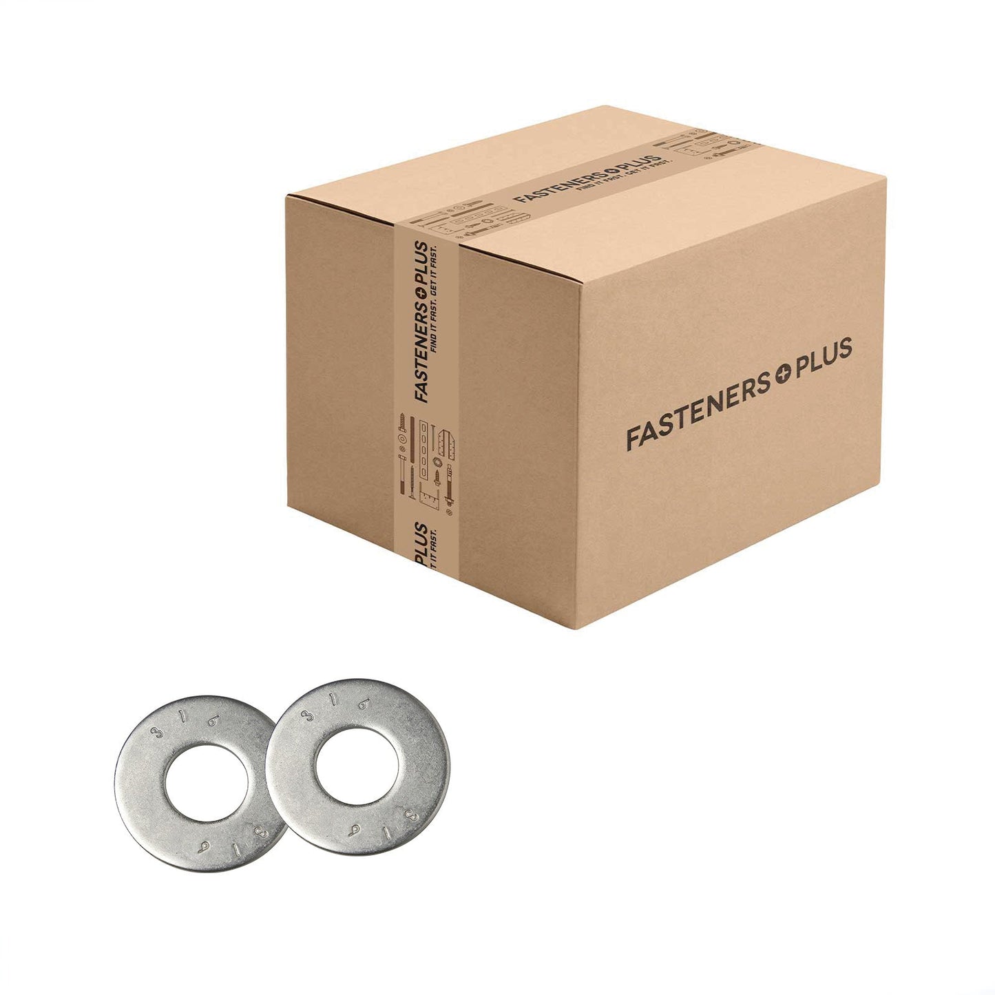 Conquest 3/4" USS Flat Washer - 316 Stainless Steel, Qty. 300 - Carton
