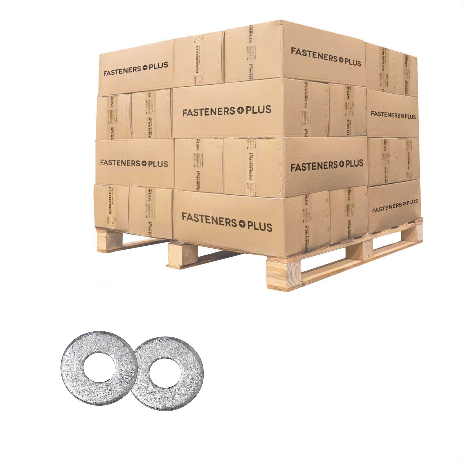 Conquest 5/16" USS Flat Washer - Hot Dip Galvanized, Qty. 143,280 - Pallet