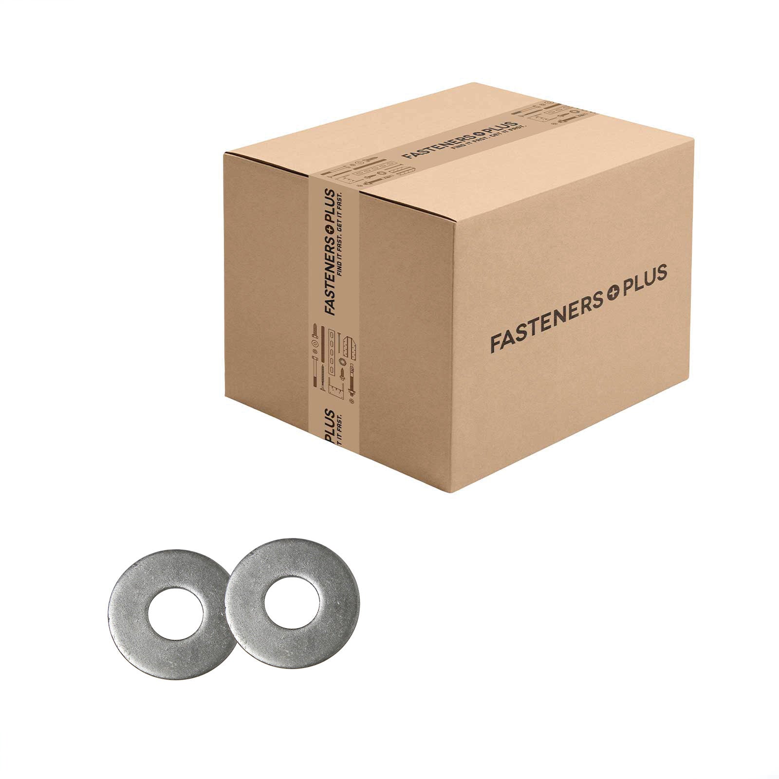 Conquest 5/8" USS Flat Washer - Plain Finish, Qty. 580 - Carton