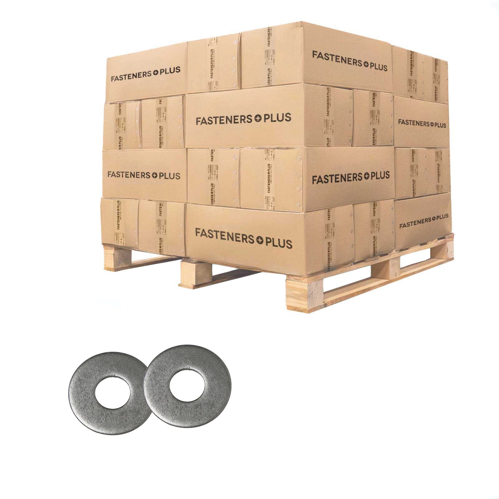Conquest 5/8" F436 Flat Structural Washer - Plain Finish, Qty. 43,200 - Pallet