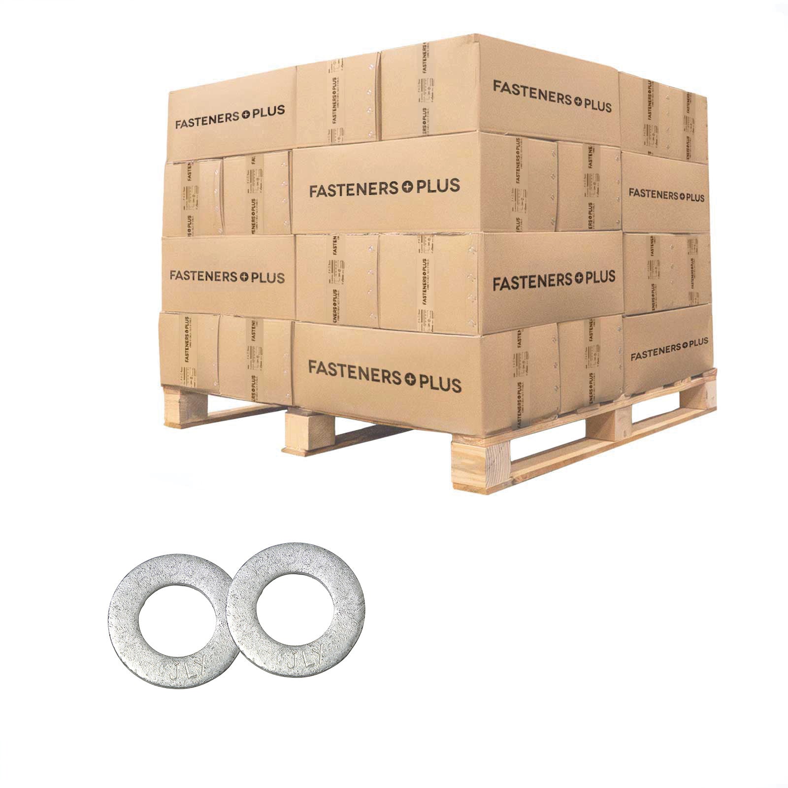 Conquest 5/8" F436 Flat Structural Washer - Hot Dip Galvanized, Qty. 43,200 - Pallet