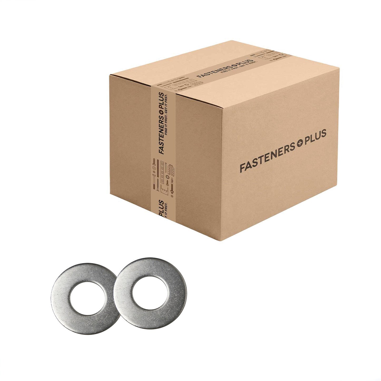Conquest 7/8" USS Flat Washer - 18-8 Stainless Steel, Qty. 200 - Carton