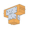 Simpson AC4 Adjustable Post Cap for 4X Beam - Zinc Galvanized ...