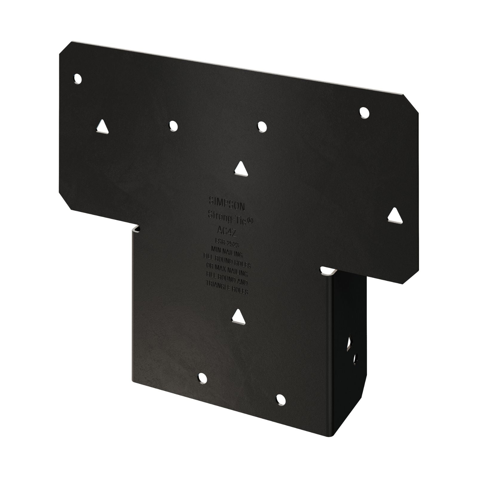 Simpson Strong-Tie AC4PC Ornamental Adjustable Post Cap For 4x Post - Black Powder Coat, ZMAX