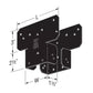 Simpson Strong-Tie AC4PC Ornamental Adjustable Post Cap For 4x Post - Black Powder Coat, ZMAX Specification