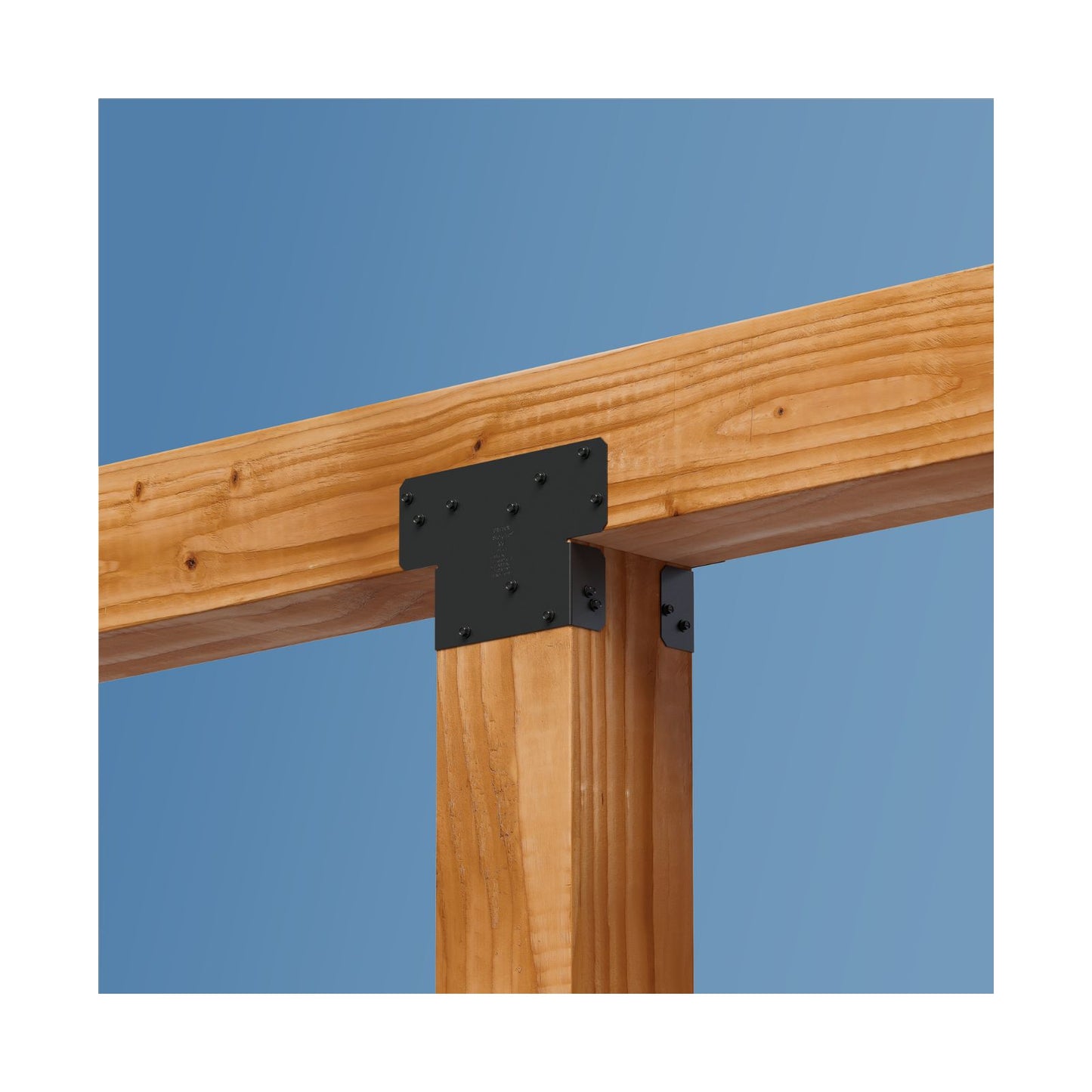 Simpson Strong-Tie AC6PC Ornamental Adjustable Post Cap For 6x Post  - Black Powder Coat, ZMAX Installation