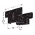 Simpson Strong-Tie AC6PC Ornamental Adjustable Post Cap For 6x Post  - Black Powder Coat, ZMAX Specification 

