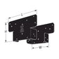 Simpson Strong-Tie AC6PC Ornamental Adjustable Post Cap For 6x Post  - Black Powder Coat, ZMAX Specification
