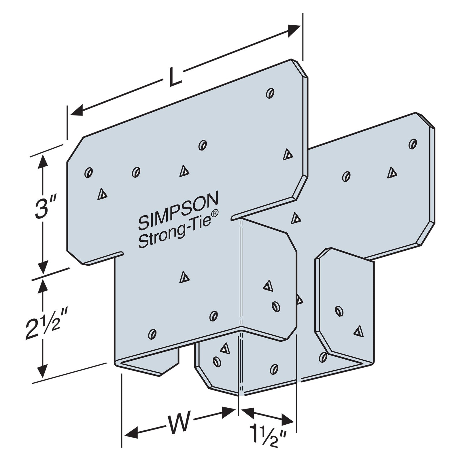 Simpson AC6RZ Rough Cut Adjustable Post Cap for 6X Beam - ZMAX ...