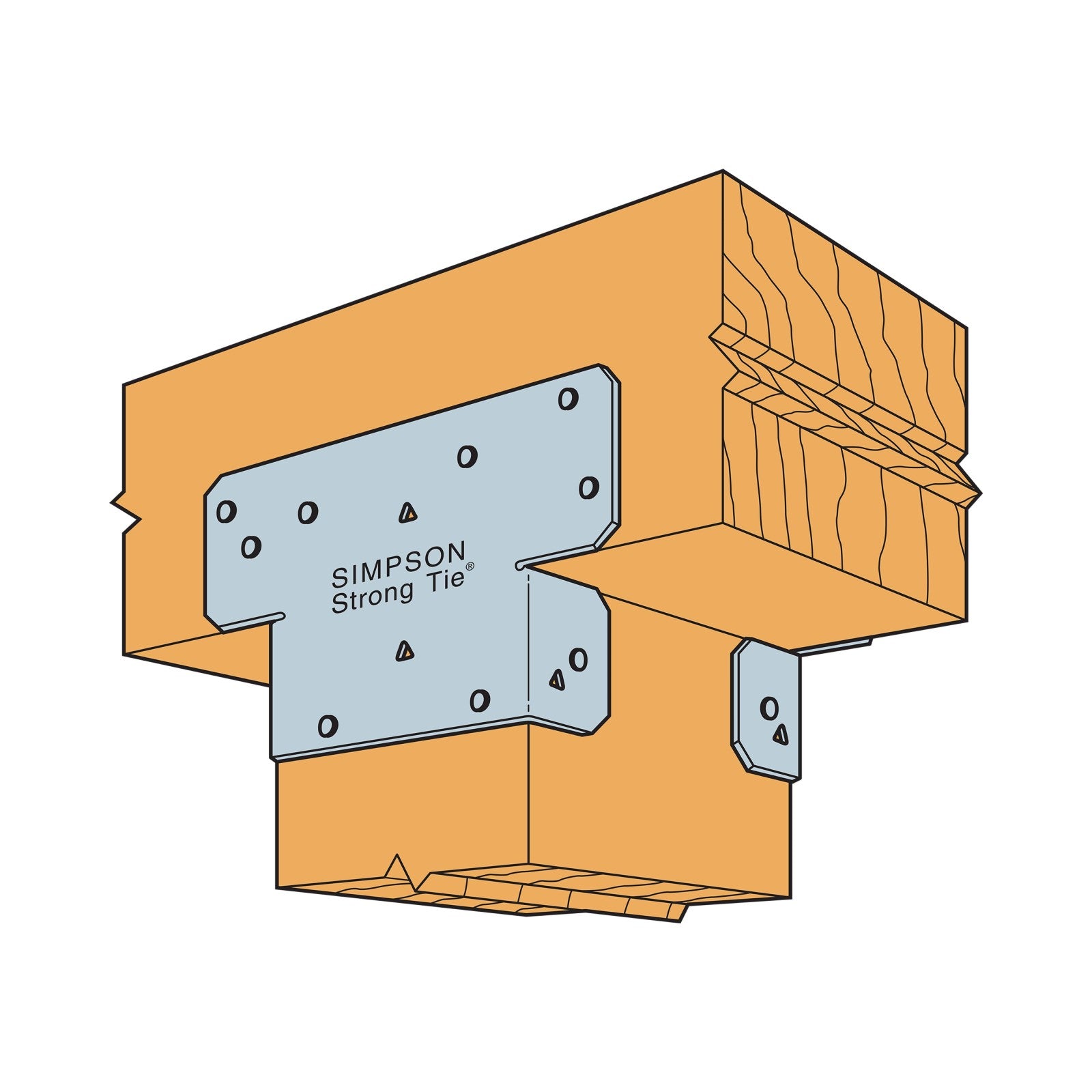 Simpson AC6Z Adjustable Post Cap for 6X Beam - ZMAX – Fasteners Plus