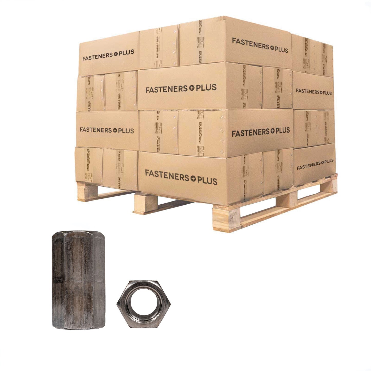Conquest 1" x 2-3/4" A563 Coupling Nut - Plain, Qty. 3,360 - Pallet