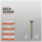 #8 x 3" Daggerz #2 Square Bugle Head Deck Screw - ACQ Ultra-Guard Coating,Tan, Pkg. 2,000