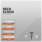 #8 x 1" Daggerz #2 Square Flat Head Deck Screw - ACQ Ultra-Guard Coating, Tan, Pkg. 10,000