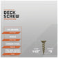 #8 x 1-1/2" Daggerz #2 Square Flat Head Deck Screw - ACQ Ultra-Guard Coating, Tan, Pkg. 5,000