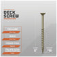 #10 x 5" Daggerz T25 Flat Head Deck Screw - ACQ Ultra-Guard Coating, Tan, Pkg. 1,000
