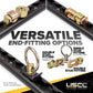 4' L Track Tie Down System Kit | Black Aluminum L-Track | 2-Pack