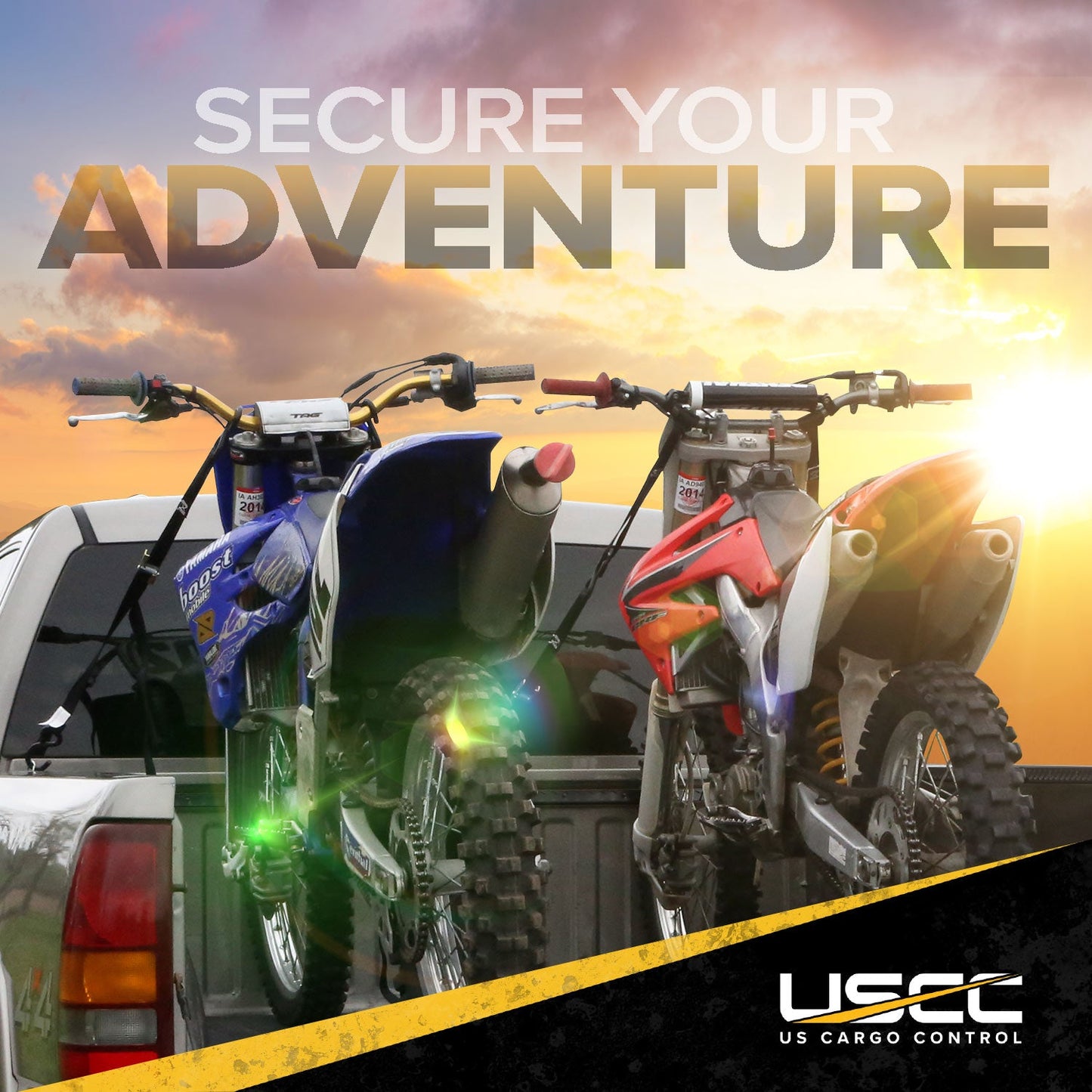 8 Piece 4' L Track Tie Down System- Black