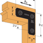 Simpson APVL4 Avant Ornamental L Strap - With Required Fasteners