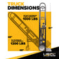 Appliance Truck with Single Auto Recoil & Kickback Wheels