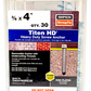 3/8" x 4" Strong-Tie THD37400HC30 Titen HD Screw Anchor, Zinc, Pkg 30