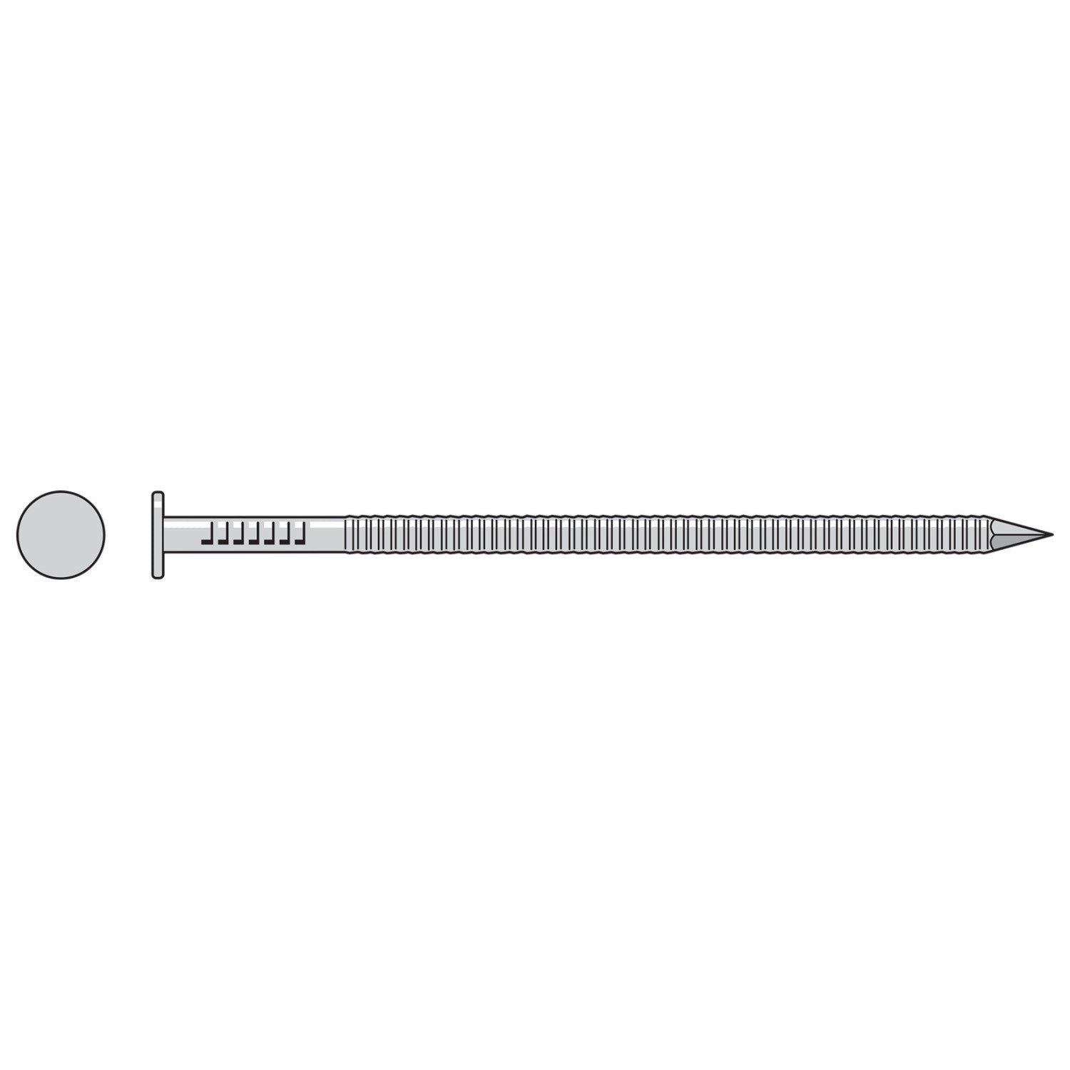 Annular Ring Shank Common Nail Illustration