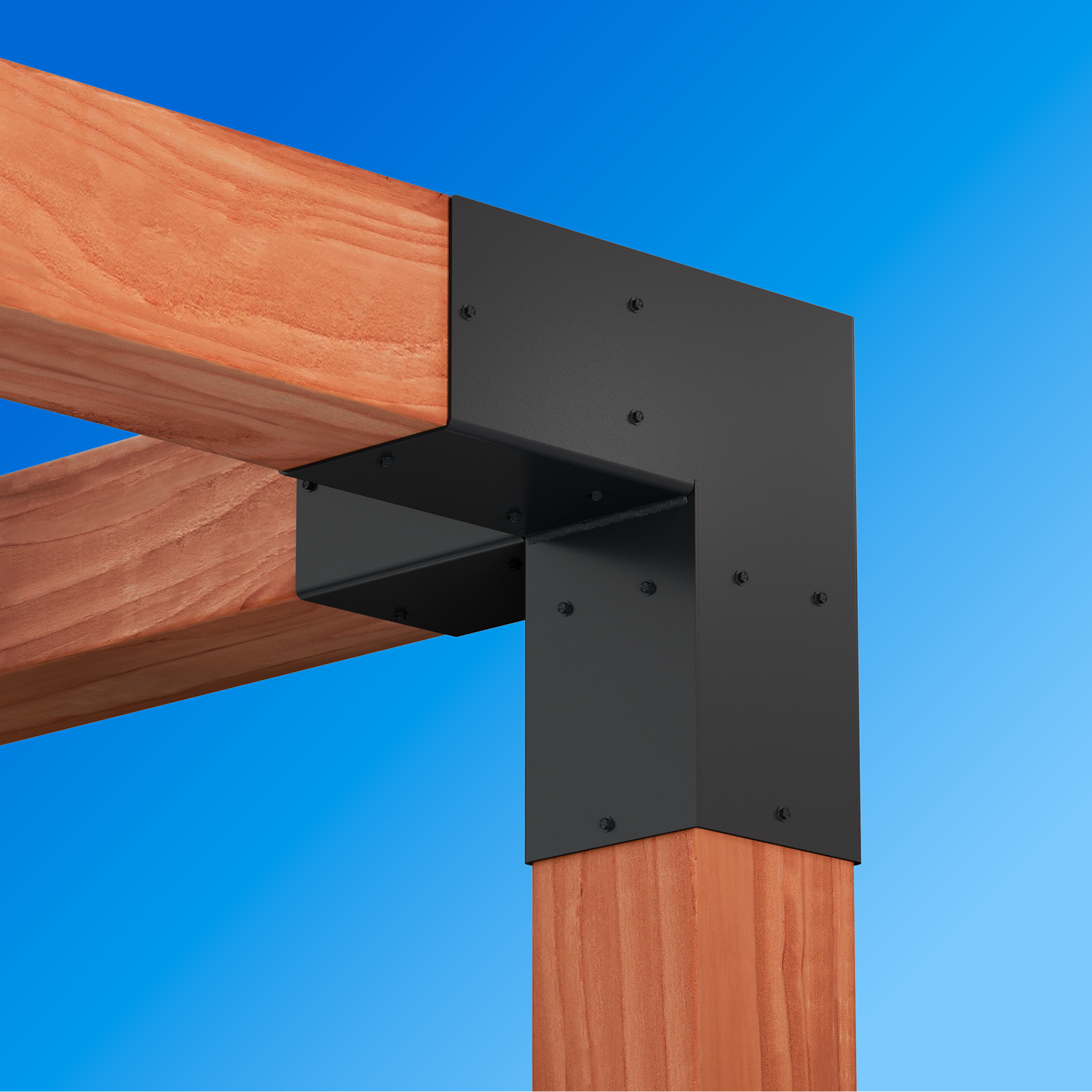 Simpson Sage Black Metal Corner Connector