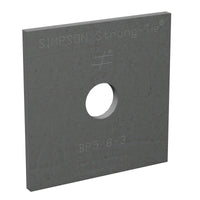 4" x 2" Simpson BP5/8SKT Bearing Plate for 5/8" Bolt - Zinc