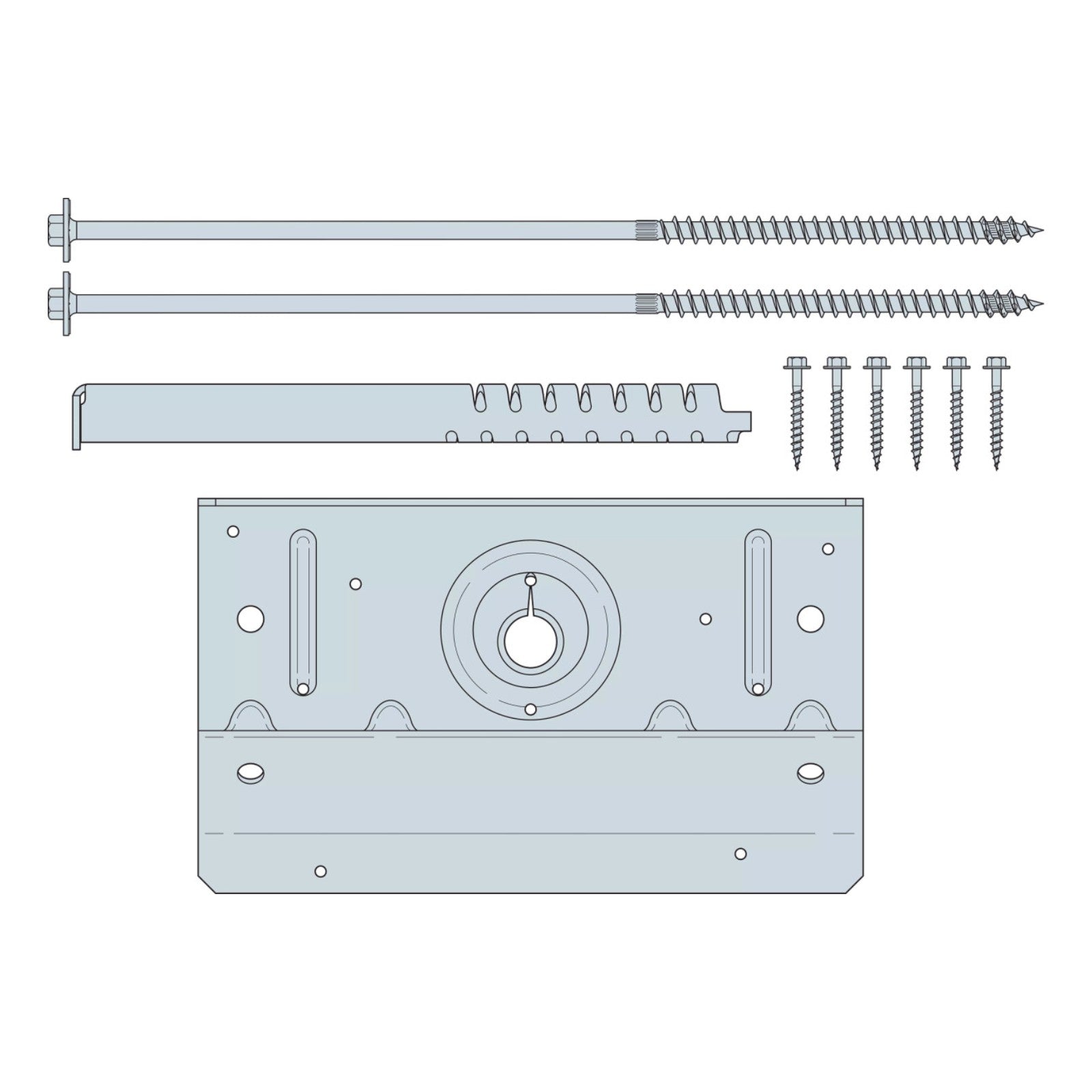 Simpson BVLZ-KT1 Brick Veneer Ledger Connector