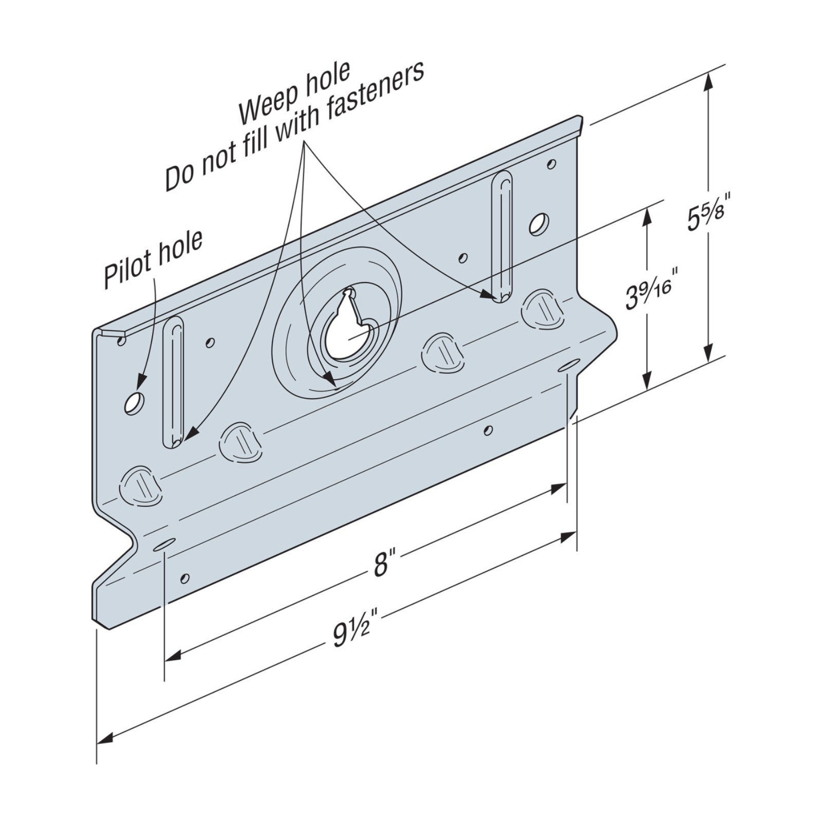 Simpson BVLZ-KT1 Brick Veneer Ledger Connector