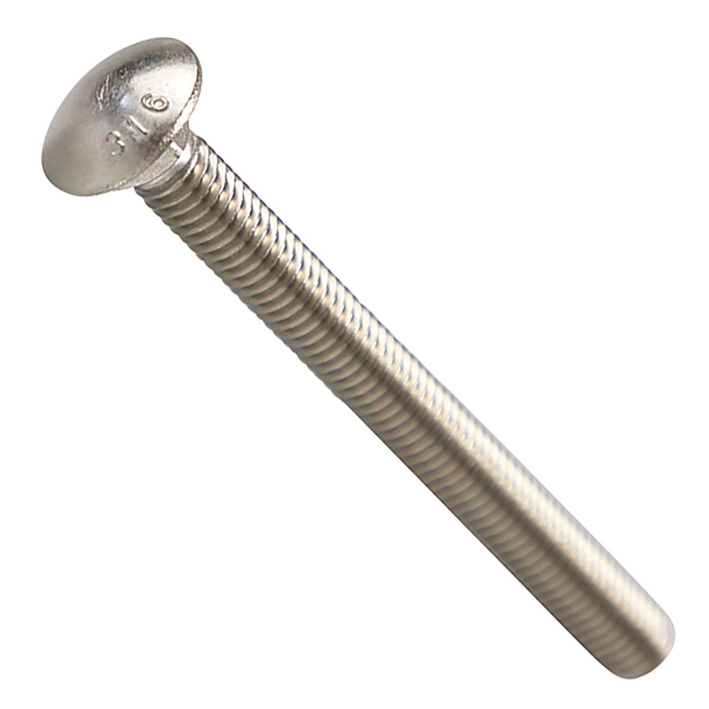 3/8"-16 x 4" Conquest Carriage Bolt - 316 Stainless Steel
