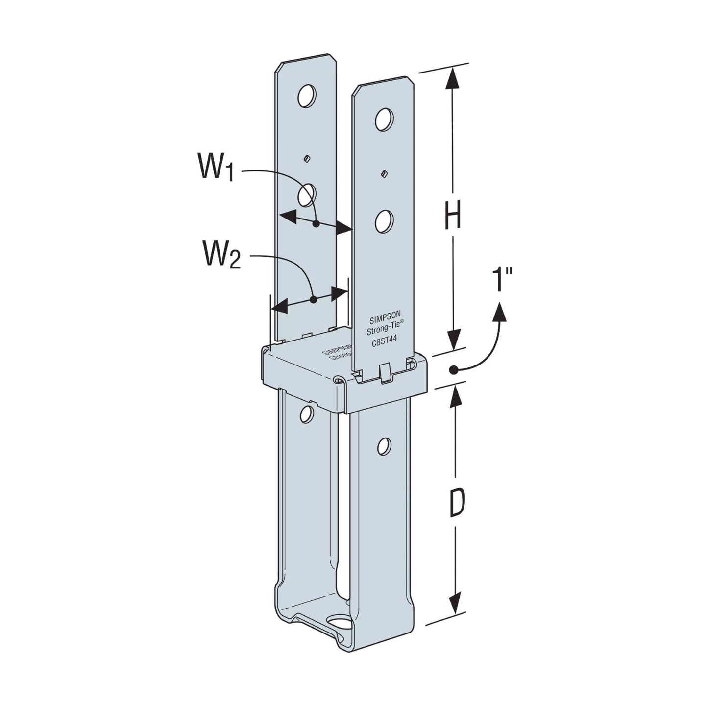 Simpson CBST Column Base ZMAX