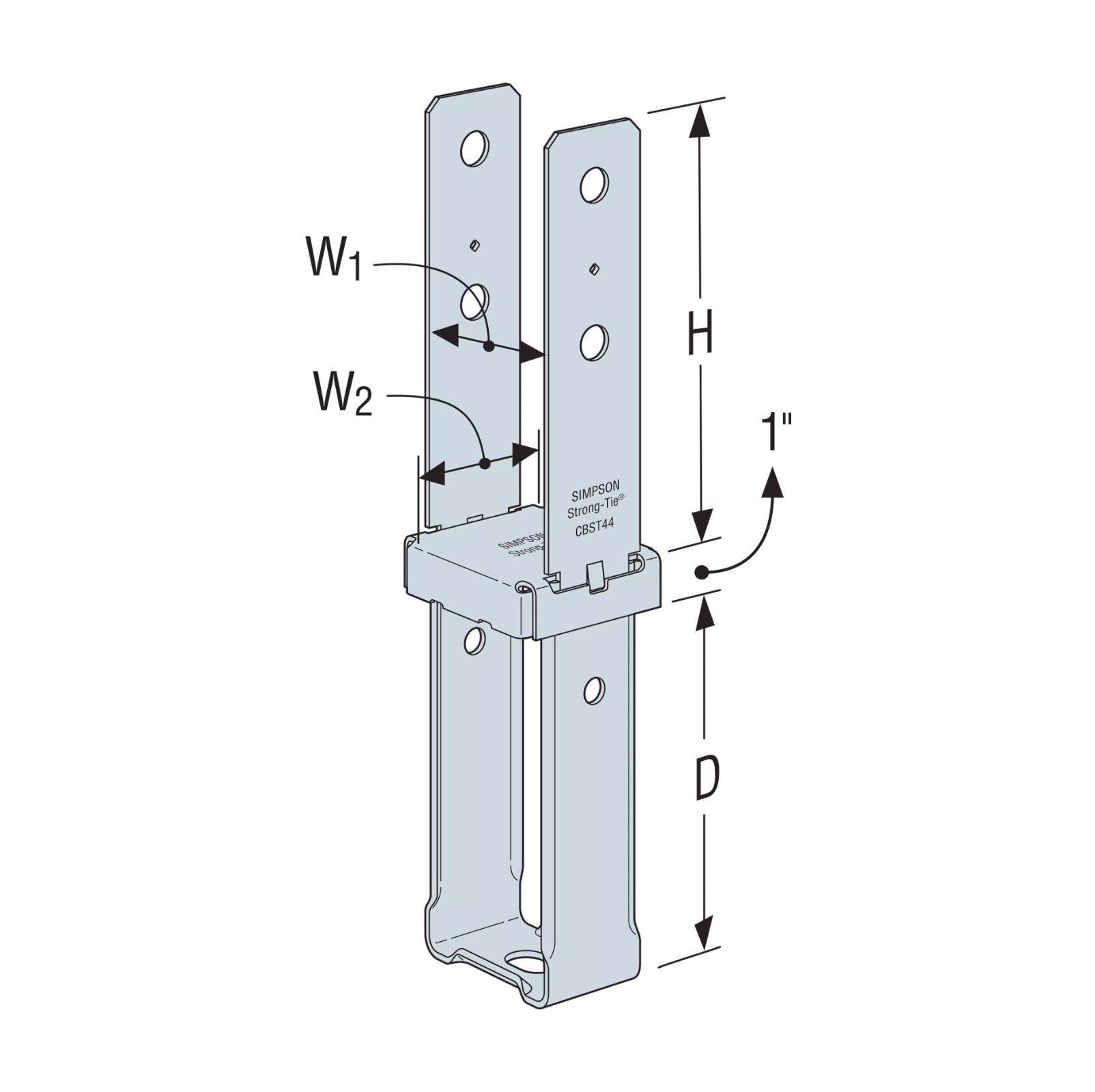 Simpson CBST Column Base ZMAX