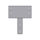Simpson CC4.62-5.50HDG Triple 2X Beam, 6X Post HDG Column Cap