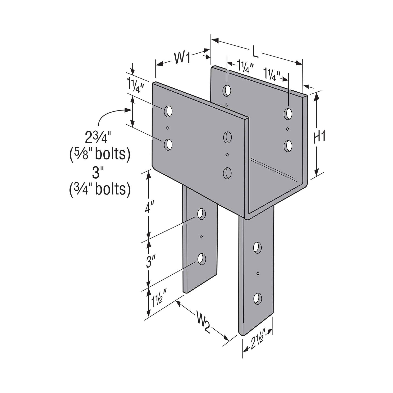 Simpson CC9X Column Cap 