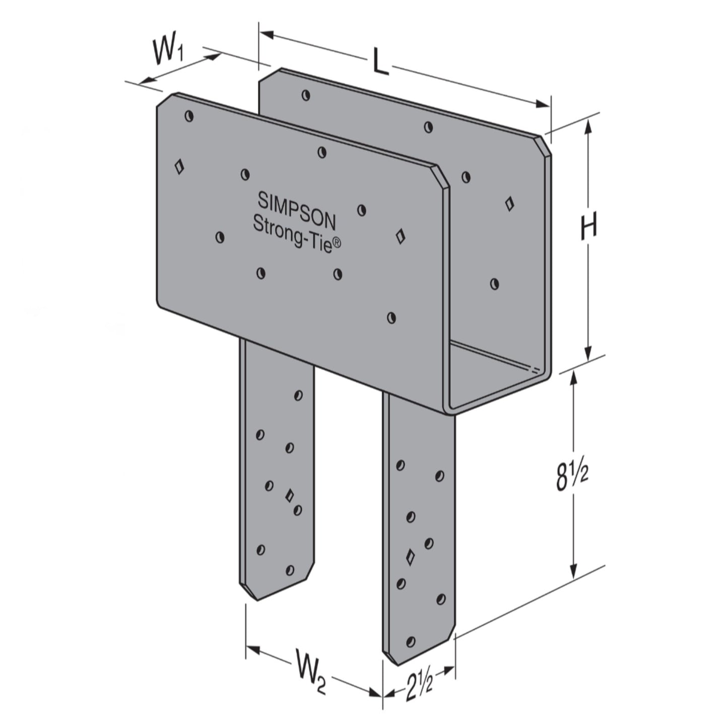 Simpson CCQ Column Cap