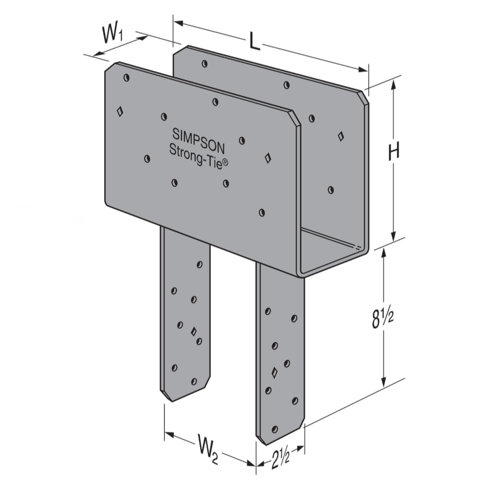 Simpson CCQ Column Cap