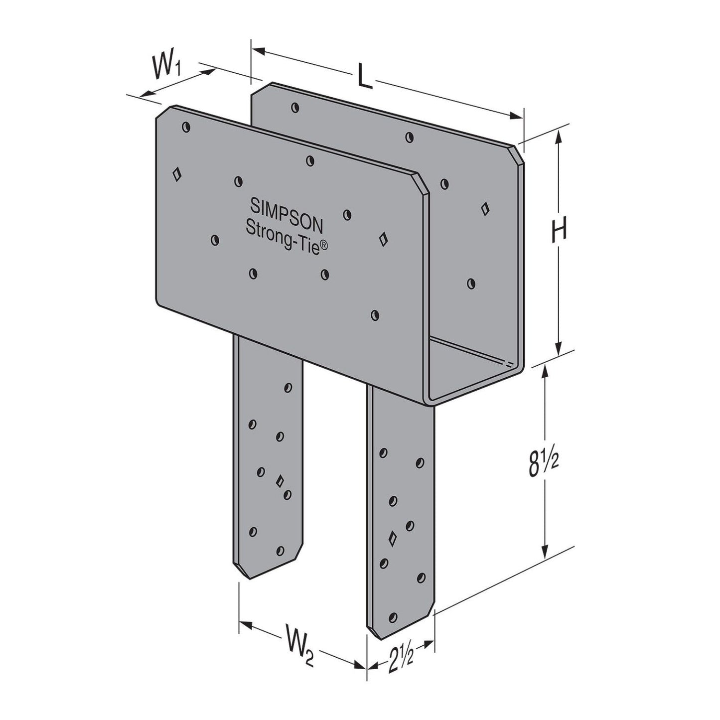Simpson CCQ Column Cap