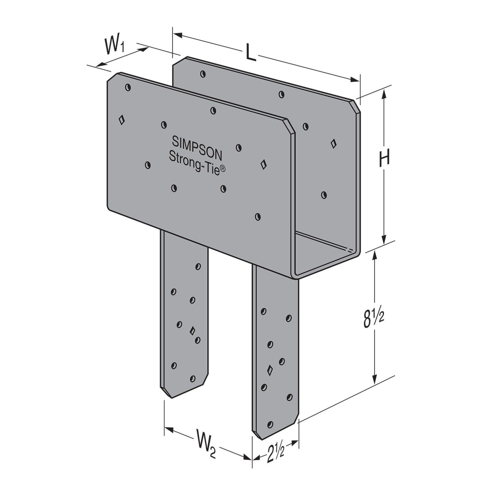 Simpson CCQ Column Cap