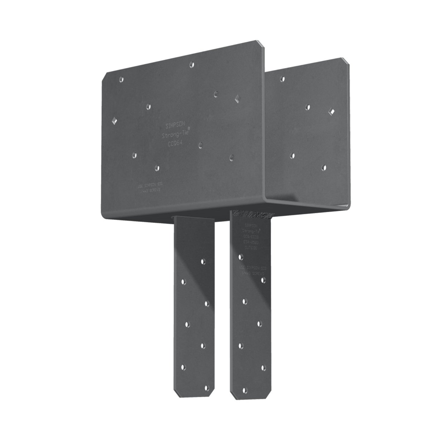 Simpson CCQ64SDS2.5 Column Cap w/SDS Screws - Gray Paint