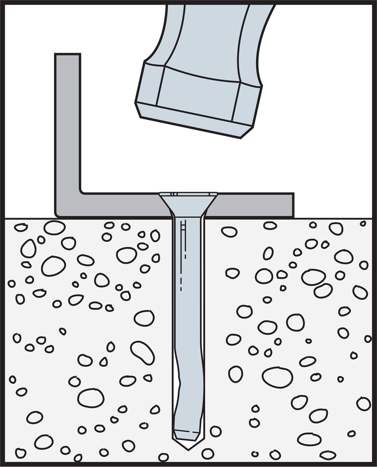 Simpson Crimp Drive Anchor installation