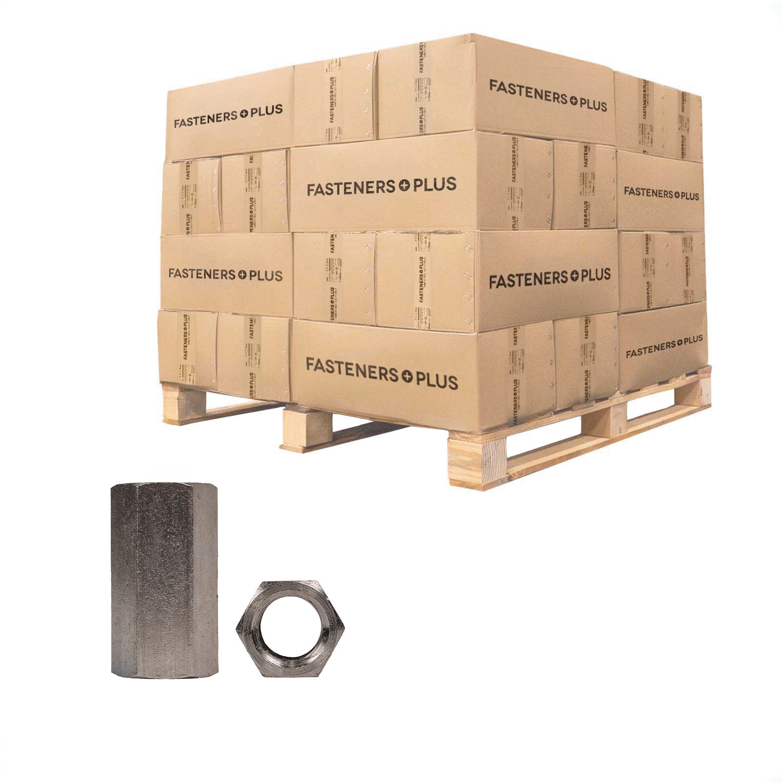 Conquest 1/2" x 1-1/4" Coupling Nut - 316 Stainless Steel, Qty. 35,000 - Pallet
