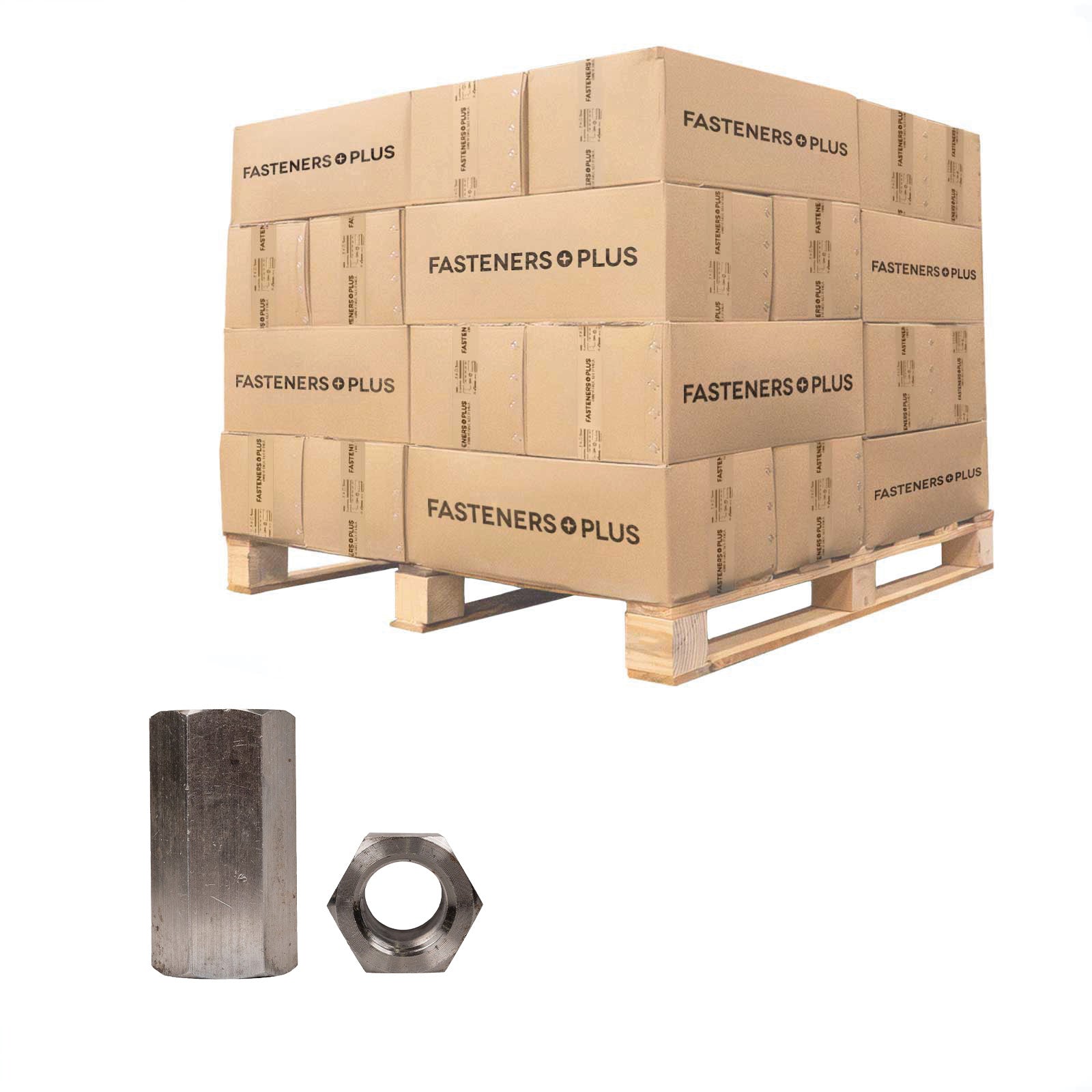 Conquest 7/8" x 2-1/2" Coupling Nut - 316 Stainless Steel, Qty. 4,000 - Pallet