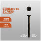 3/16" x 2-1/4" Concrete Screw, Phillips Flat Head - Bronze Dagger-Guard Coating - Single Dimensions