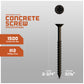 3/16" x 2-3/4" Concrete Screw, Phillips Flat Head - Bronze Dagger-Guard Coating- Single Dimensions